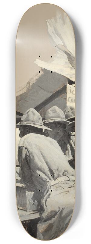 William Henry Dethlef Koerner - Ice Cream Stand 8.25 inch art skate deck