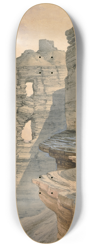William Henry Holmes - Cliff Houses On The Rio Mancos, Colorado 8.25 inch art skate deck