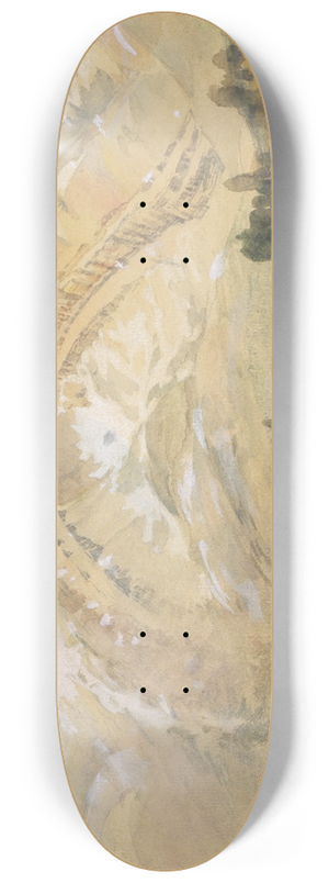 William Henry Holmes - Folded Strata, A Great Geological Arch, Colorado 8.25 inch art skate deck