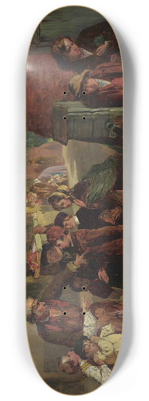 William Henry Knight - The Broken Window 8.25 inch art skate deck