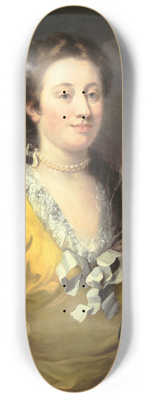 William Hogarth - Portrait of a Lady 8.25 inch art skate deck