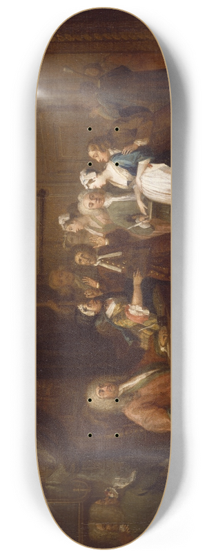William Hogarth - The Denunciation 8.25 inch art skate deck