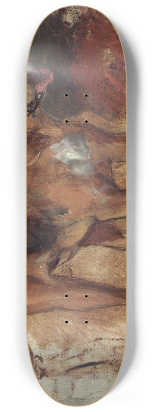 William Holman Hunt - Study of a bloodhound 8.25 inch art skate deck