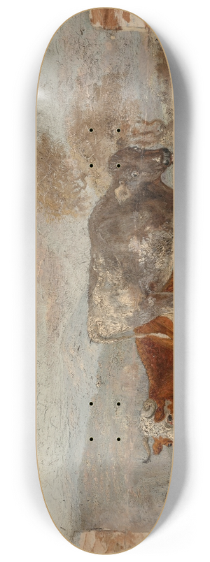 William Huggins - A sketch of two cows in a landscape 8.25 inch art skate deck