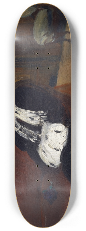 William James Glackens - The ErmineMuff 8.25 inch art skate deck William James Glackens - The ErmineMuff 8.25 inch art skate deck