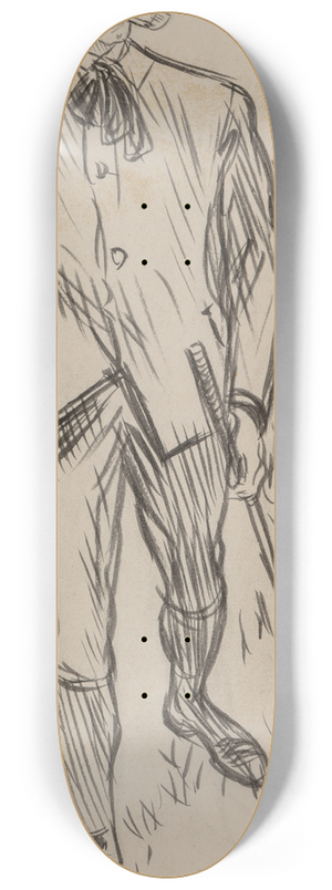 William James Glackens - The Serio-comic Governess 8.25 inch art skate deck