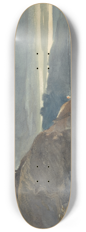 William James Mller - A Castle Above an Estuary 8.25 inch art skate deck