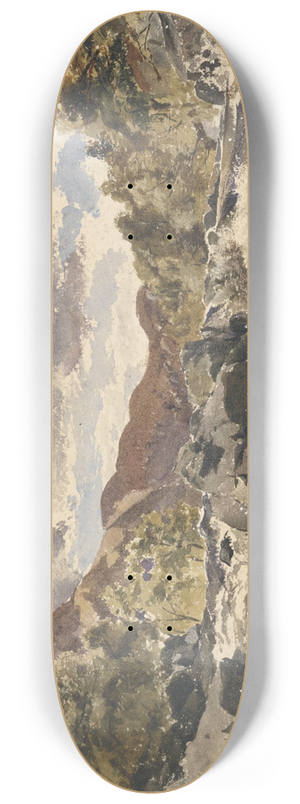 William James Mller - A Mountain Torrent 8.25 inch art skate deck
