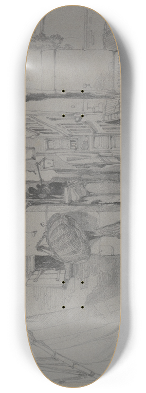 William James Mller - At Venice 8.25 inch art skate deck