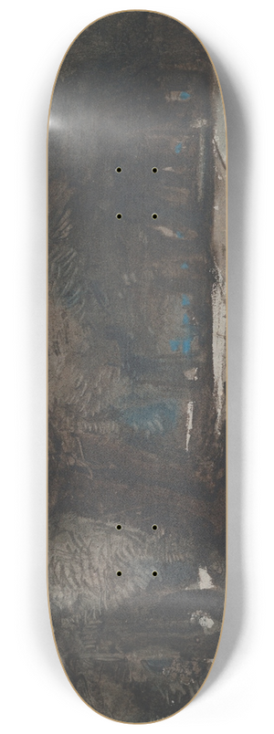 William James Mller - A Woodland Scene at Dusk 8.25 inch art skate deck