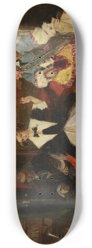 Augustus Leopold Egg - Madame de Maintenon and Scarron 8.25 inch art skate deck