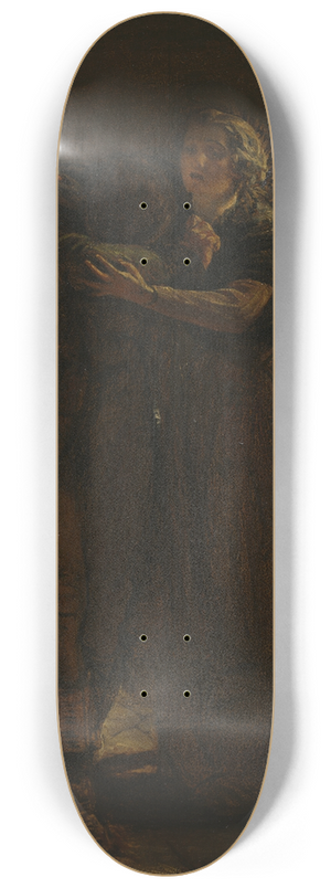Augustus Leopold Egg - Study for Come Rest in this Bosom my own Stricken Dear 8.25 inch art skate deck