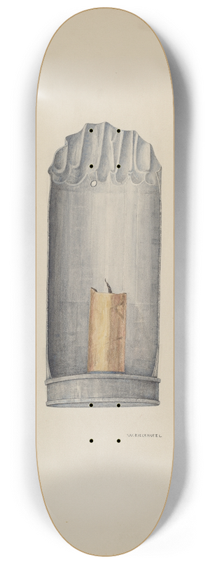 William Kieckhofel - Candle Holder 8.25 inch art skate deck