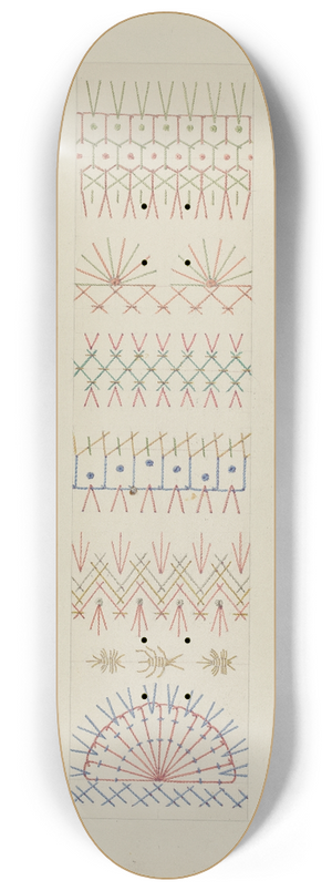 William Kieckhofel - Crazy Quilt 8.25 inch art skate deck