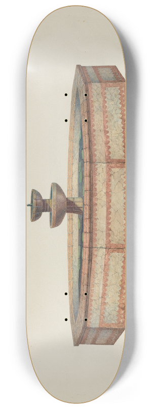 William Kieckhofel - Mission Fountain 8.25 inch art skate deck