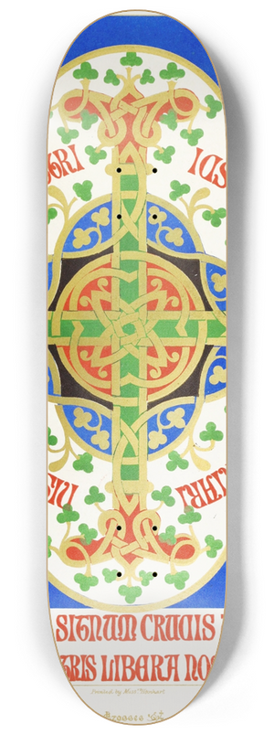 Augustus Pugin - A floriated Cross 8.25 inch art skate deck