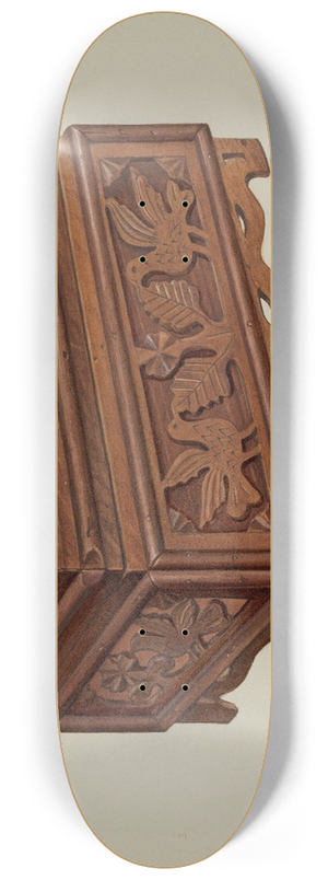 William L. Antrim - Pa. German Box 8.25 inch art skate deck