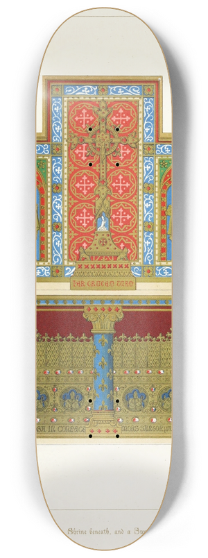 Augustus Pugin - Altar wtith Shrine 8.25 inch art skate deck