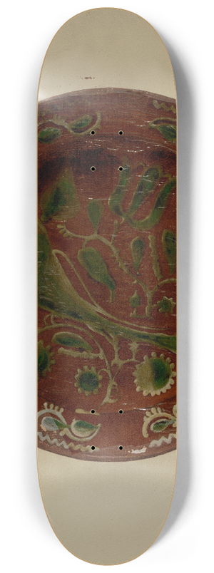 William L. Antrim - Pa. German Plate 8.25 inch art skate deck