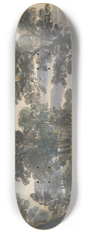 William Leighton Leitch - A Parkland View at Dusk 8.25 inch art skate deck William Leighton Leitch - A Parkland View at Dusk 8.25 inch art skate deck