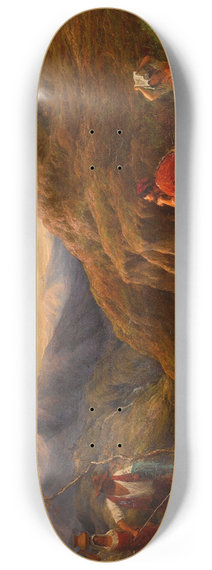 William Linnell - Goat herds in the Apennines 8.25 inch art skate deck
