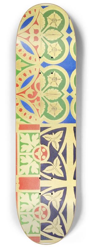 Augustus Pugin - Apparels for Albes. 4 8.25 inch art skate deck