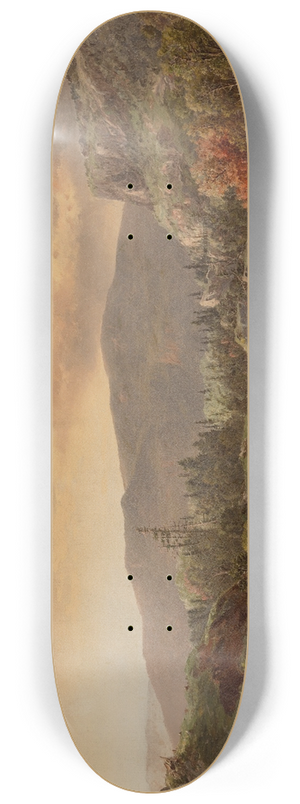 William Louis Sonntag - Mountain Landscape, Upper Hudson River 8.25 inch art skate deck William Louis Sonntag - Mountain Landscape, Upper Hudson River 8.25 inch art skate deck