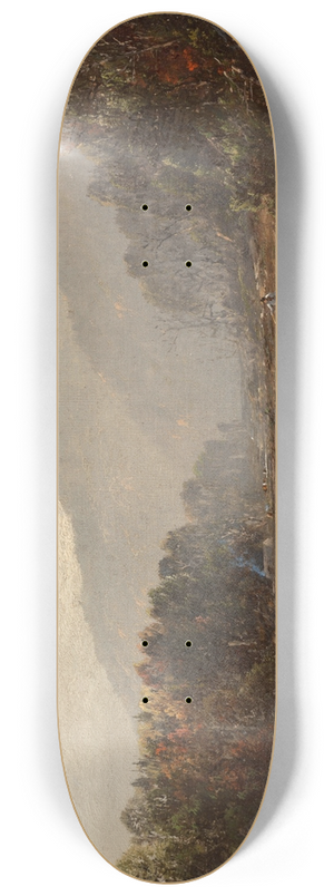William Louis Sonntag - River Landscape 8.25 inch art skate deck