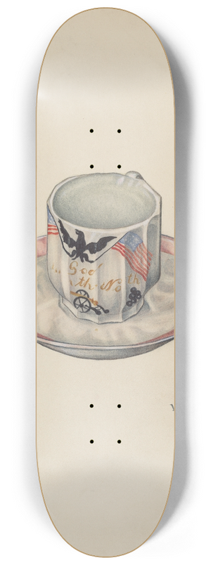 William Ludwig - Cup and Saucer 8.25 inch art skate deck