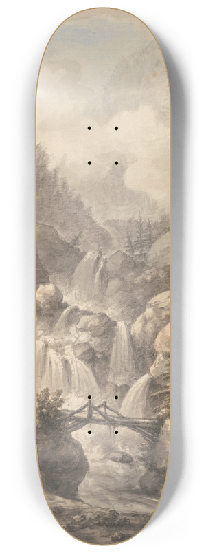 William Marlow - A Chaisse passing Through the Alps 8.25 inch art skate deck