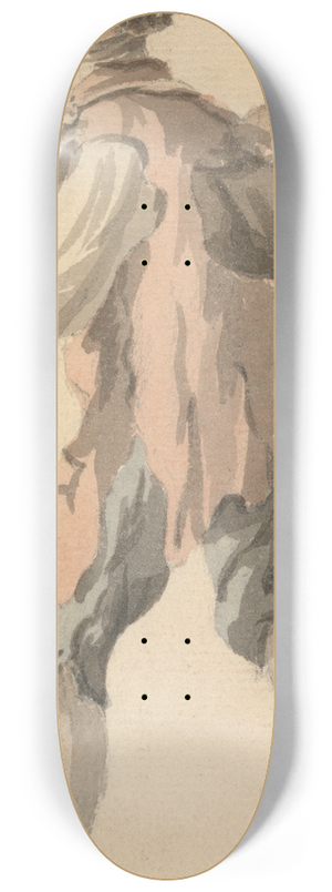 William Marlow - Man Carrying Bundle on his Back 8.25 inch art skate deck