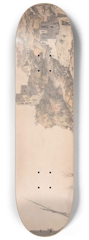 William Marlow - The Coast Near Naples 8.25 inch art skate deck