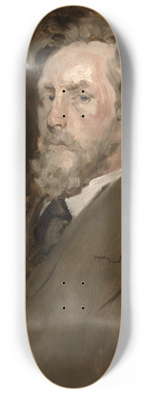 William Merritt Chase - Portrait of a man 8.25 inch art skate deck