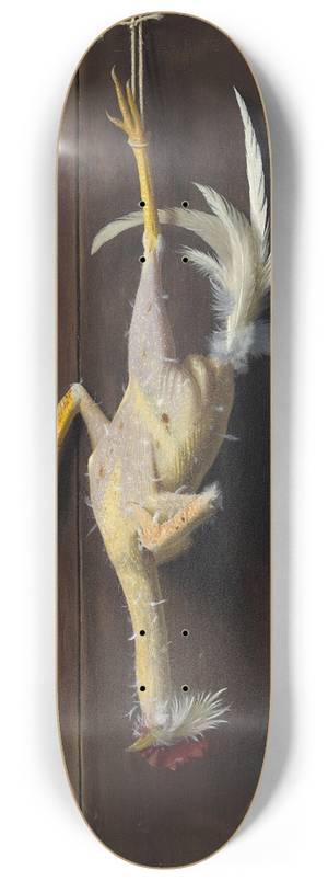 William Michael Harnett - Plucked Clean 8.25 inch art skate deck