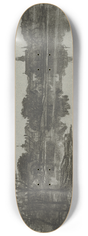 William Morris Hunt - North Easton, Massachusetts 8.25 inch art skate deck