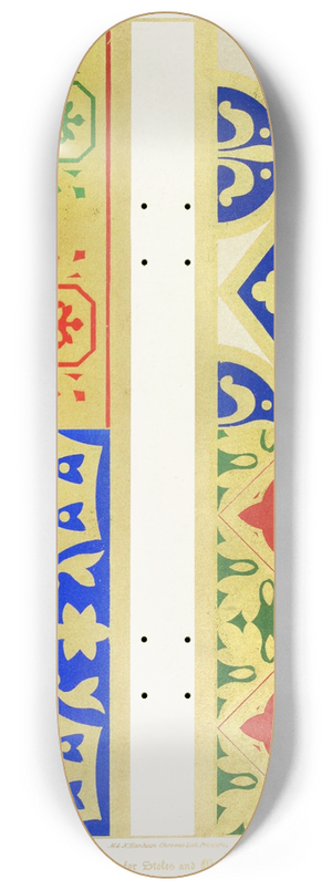 Augustus Pugin - Patterns for Stoles and Maniples 3 8.25 inch art skate deck