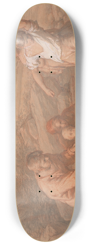 William Mulready - Drawing for The First Voyage 8.25 inch art skate deck