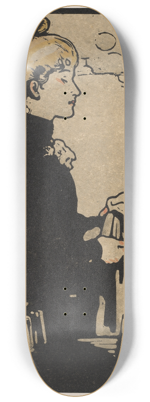 William Nicholson - Barmaid 8.25 inch art skate deck