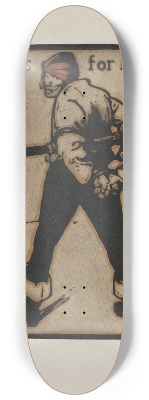 William Nicholson - R is Robber 8.25 inch art skate deck