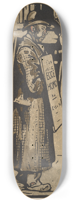 William Nicholson - Sandwich-Man 8.25 inch art skate deck