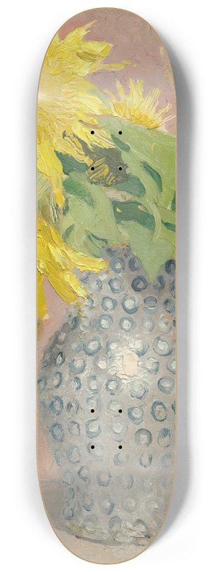 William Nicholson - Sunflowers 8.25 inch art skate deck