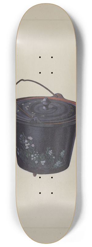 William O. Fletcher - Childs Toy Iron Kettle 8.25 inch art skate deck