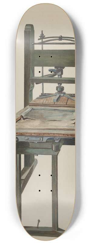 William O. Fletcher - Press 8.25 inch art skate deck