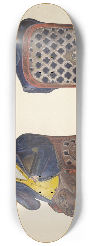 William O. Fletcher - Tammany Toy Bank 8.25 inch art skate deck