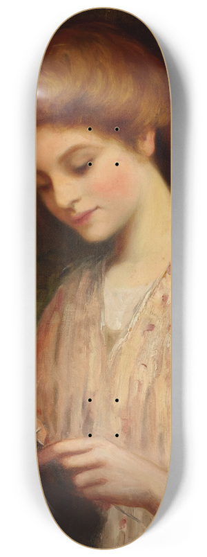 William Oliver - Emma Eburne Knitting a Sweater 8.25 inch art skate deck