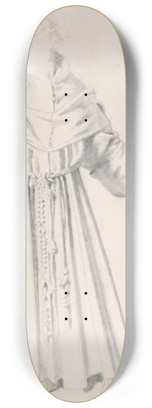 William Orpen - The Priest, Study for The Holy Well 8.25 inch art skate deck