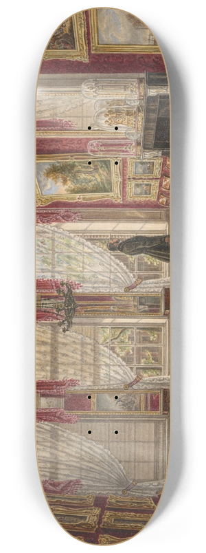 Augustus Wijnantz - 19e eeuws interieur met schilderijen en staande figuur 8.25 inch art skate deck Augustus Wijnantz - 19e eeuws interieur met schilderijen en staande figuur 8.25 inch art skate deck