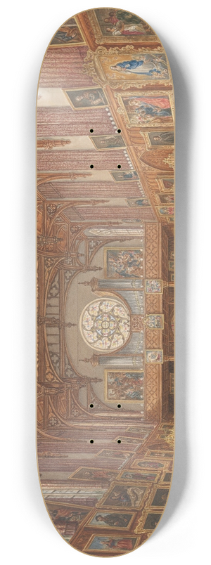 Augustus Wijnantz - Interieur van de Gotische Zaal, paleis Kneuterdijk, Den Haag 8.25 inch art skate deck Augustus Wijnantz - Interieur van de Gotische Zaal, paleis Kneuterdijk, Den Haag 8.25 inch art skate deck