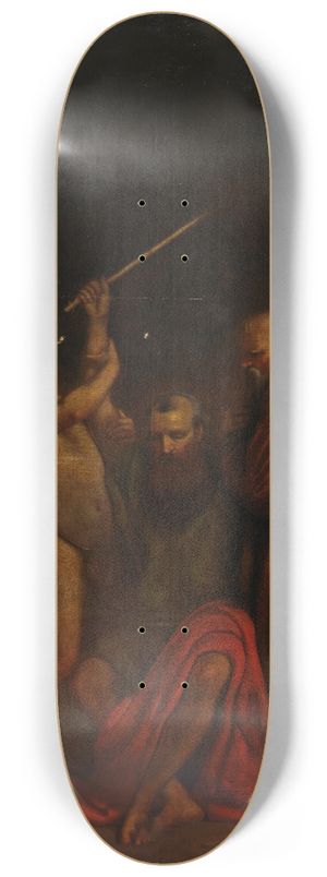 William Page - Moses, Aaron and Hur on Mount Horeb 8.25 inch art skate deck