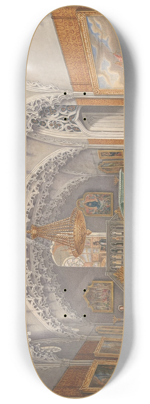 Augustus Wijnantz - Marmeren voorhal bij de Gotische Zaal, paleis Kneuterdijk, Den Haag 8.25 inch art skate deck Augustus Wijnantz - Marmeren voorhal bij de Gotische Zaal, paleis Kneuterdijk, Den Haag 8.25 inch art skate deck